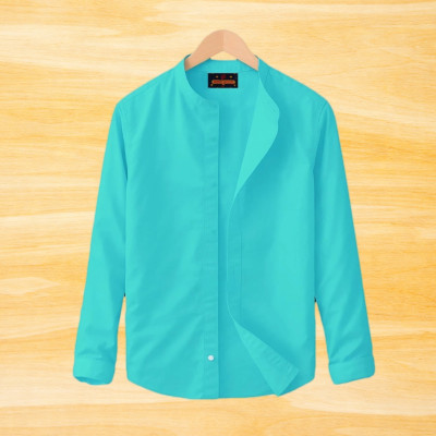 Ban Collar Full Sleeve Shirt