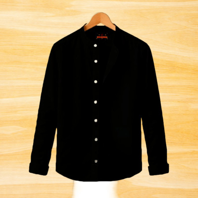 Ban Collar Full Sleeve Shirt