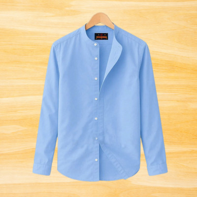 Ban Collar Full Sleeve Shirt