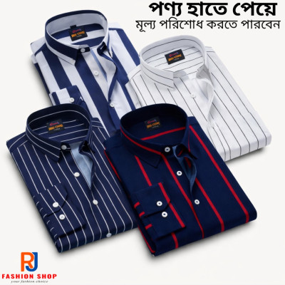 4 Pis Steripe Shirt